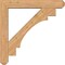 Ekena Millwork Merced Craftsman Smooth Bracket w/ Offset Brace, Western Red Cedar, 7 1/2"W x 46"D x 46"H BKT0806X46X46MRC04SWR - alternate 2